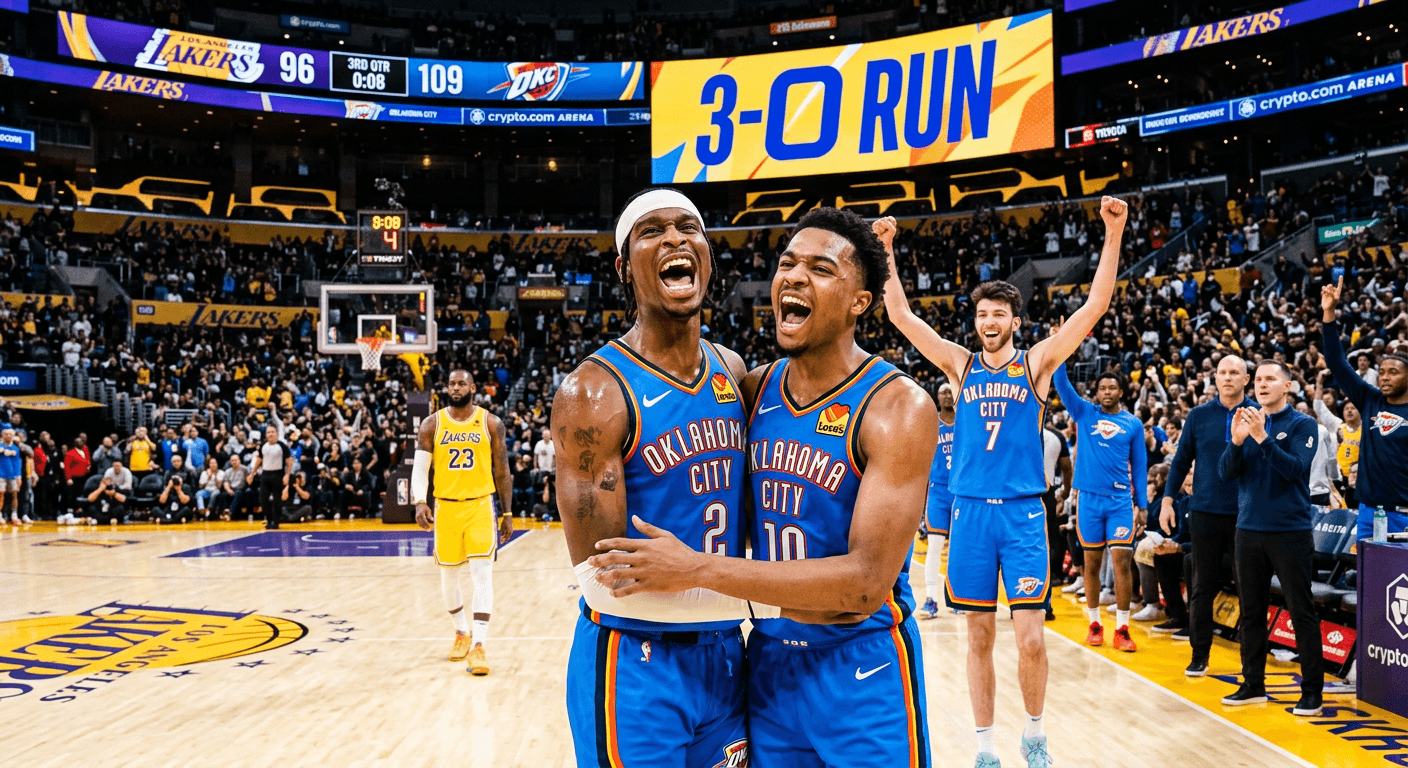 Thunder Storm crypto.com: OKC Takes 3-0 Lead Over Lakers