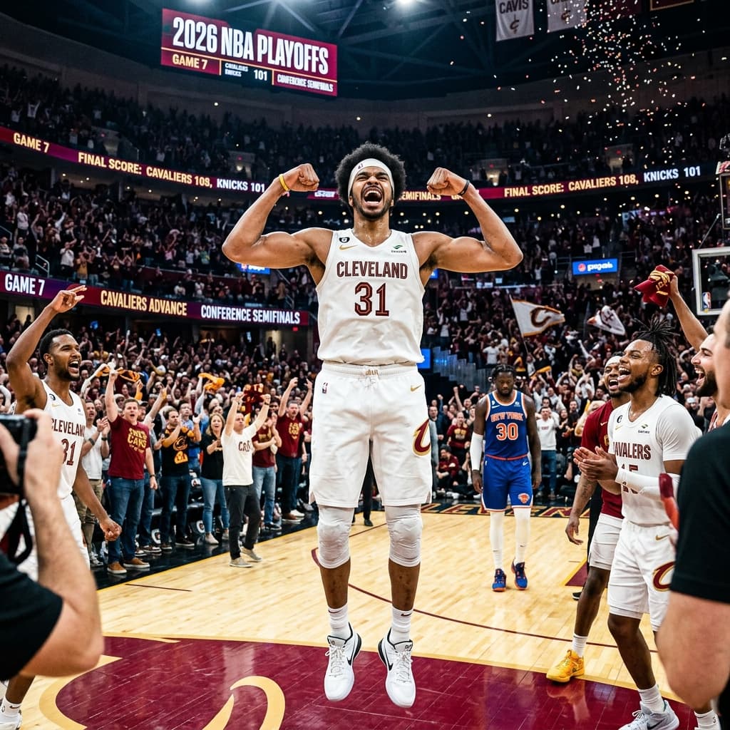 Jarrett Allen's Historic Night Lifts Cavaliers Past Raptors in Game 7