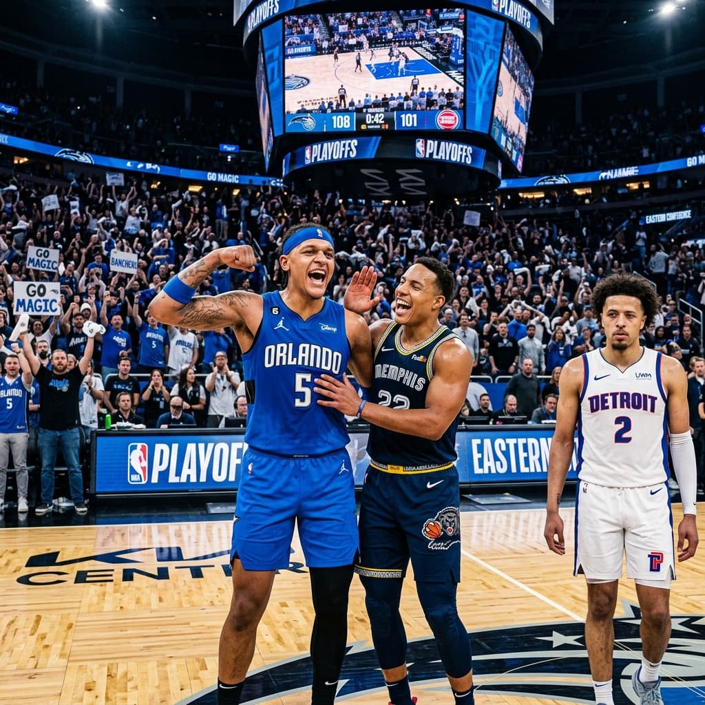 Magic Stifle Pistons in Orlando: Banchero and Bane Lead Way to 2-1 Lead
