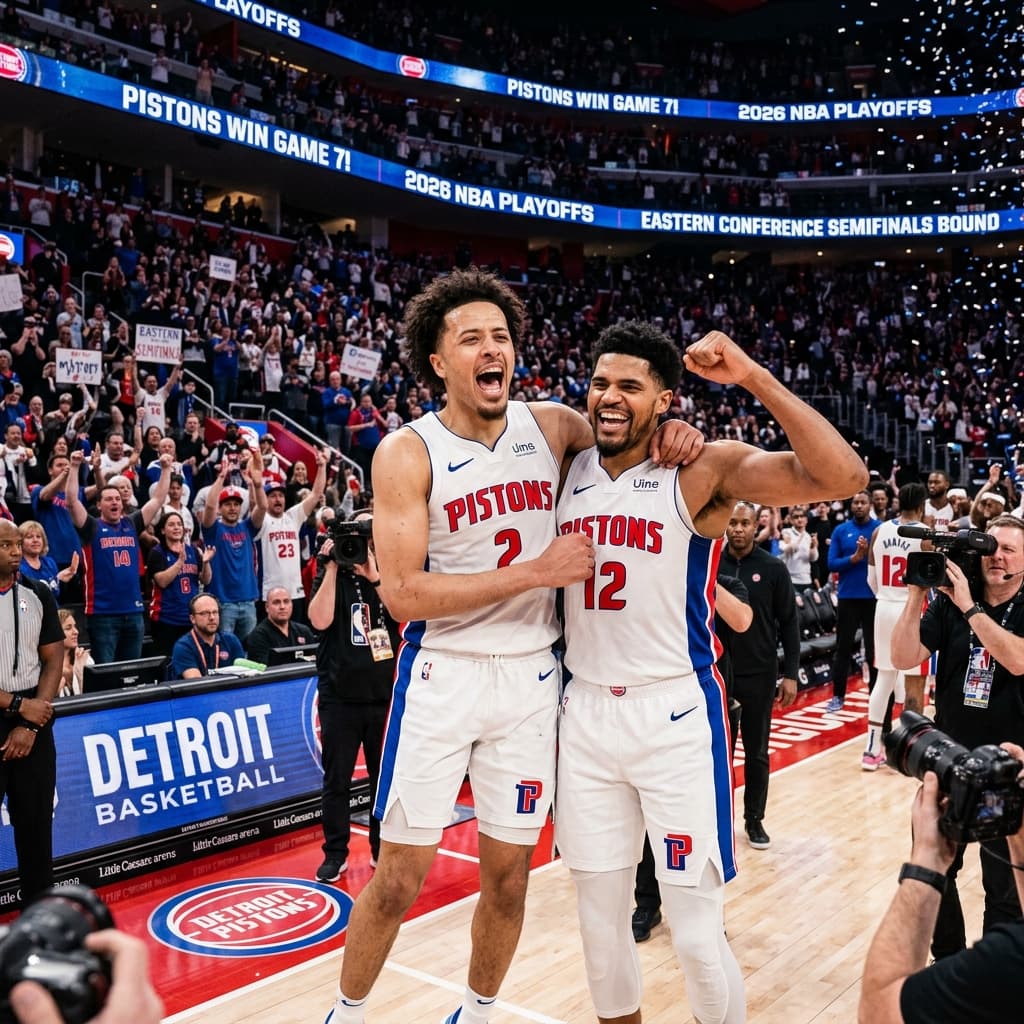 Pistons Complete 3-1 Comeback, Advance to Second Round