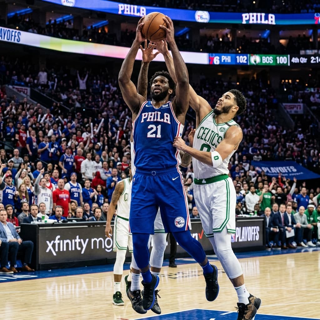 Pritchard and Tatum Spoil Embiid's Return, Celtics Take 3-1 Lead - Game 4 Recap