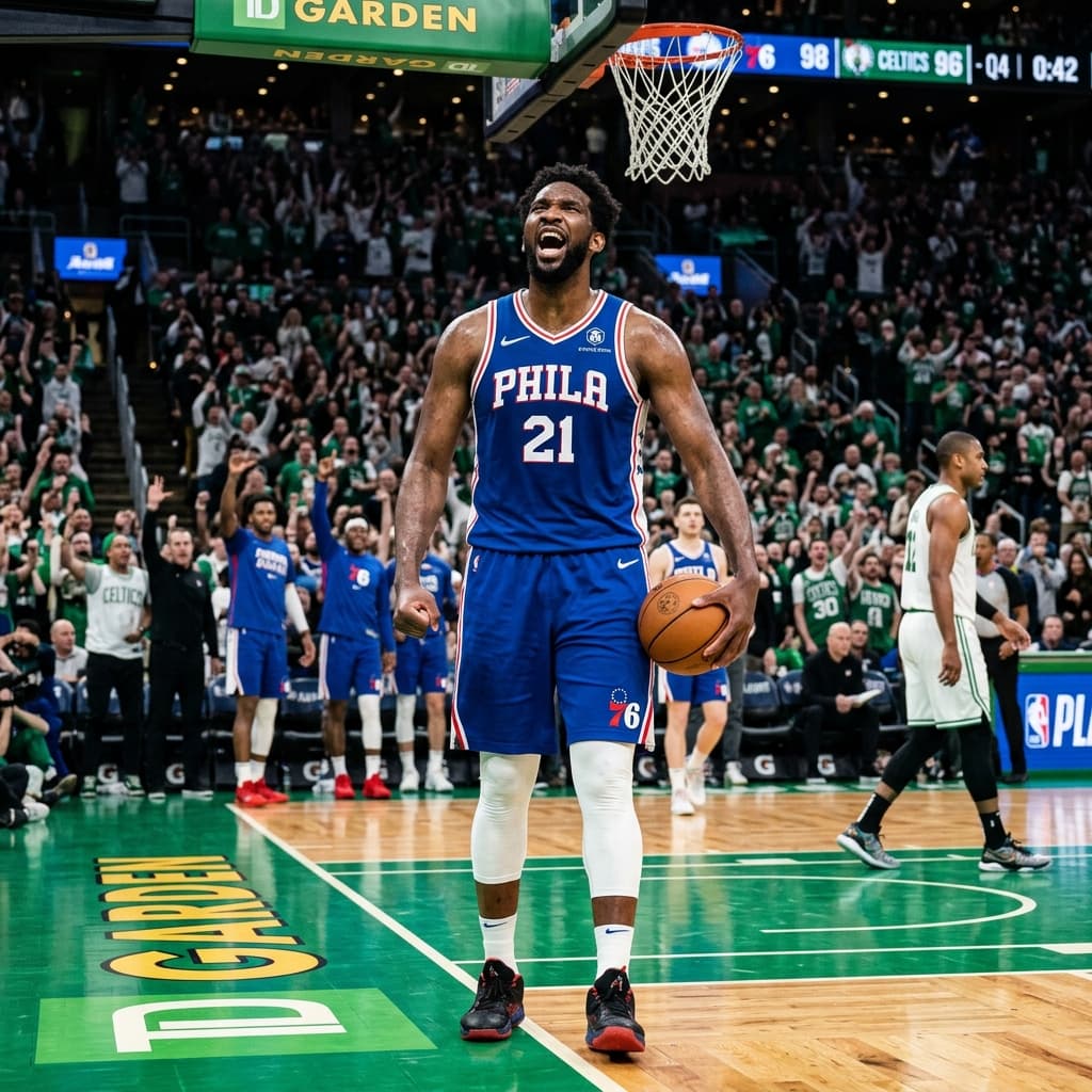 Embiid's 33 Points Keep Sixers Alive; Celtics Lead Series 3-2