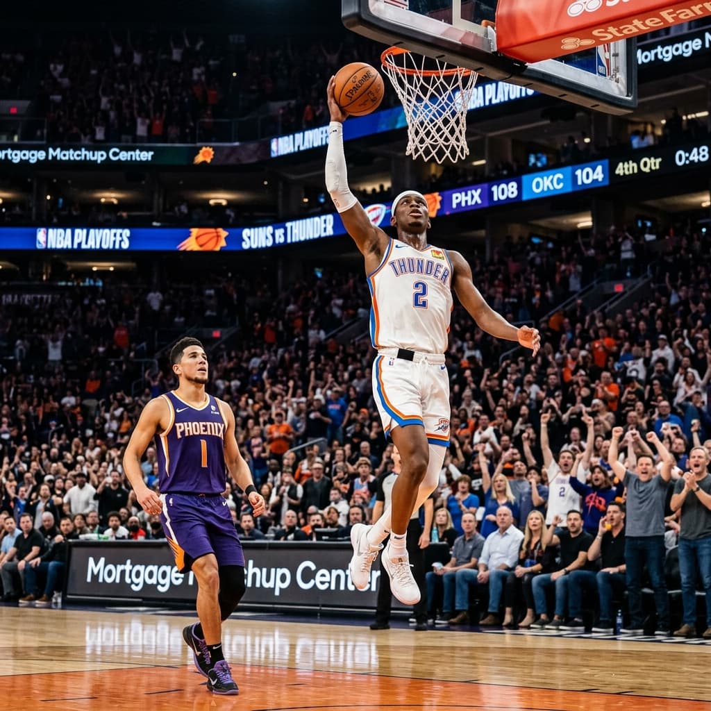SGA's 42 Points Puts Thunder on Verge of Sweep
