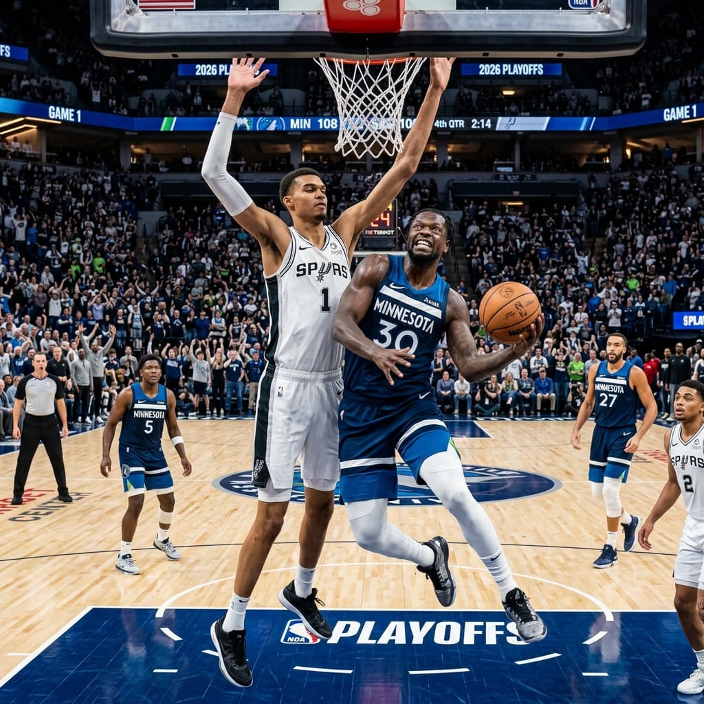 Wolves Edge Spurs 104-102: Randle and Edwards Stifle Wembanyama's Triple-Double