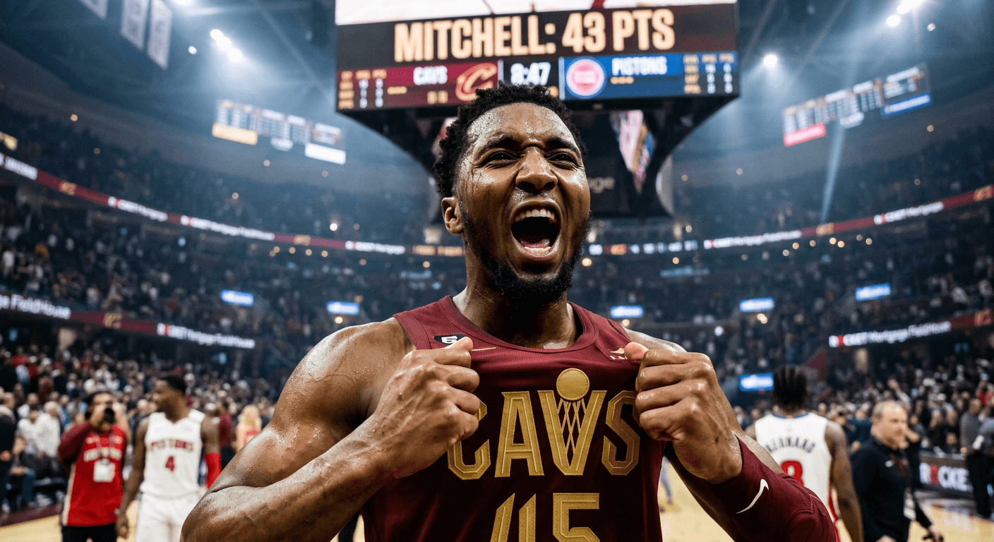 Mitchell’s Record Night: Cavs Tie Series 2-2 at Home