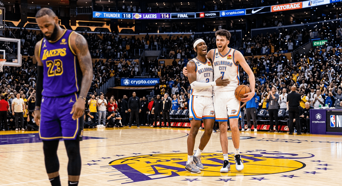 Sunset in LA: Thunder Complete 4-0 Sweep of Lakers